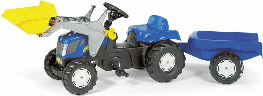 Rolly Toys Trettraktor New Holland T7040 mit Anhänger + Immagine del prodotto 