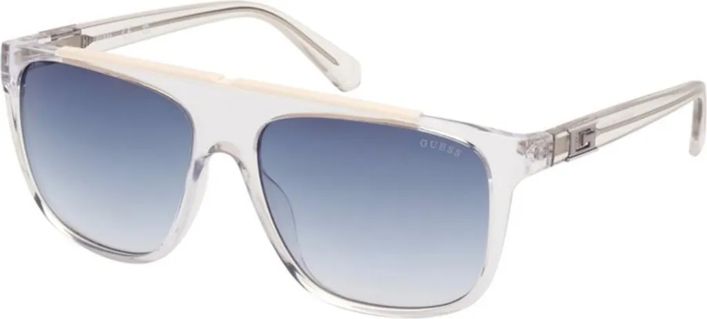 Lunettes de soleil Guess GU00123 5826W - Monture Aviateur Argentée