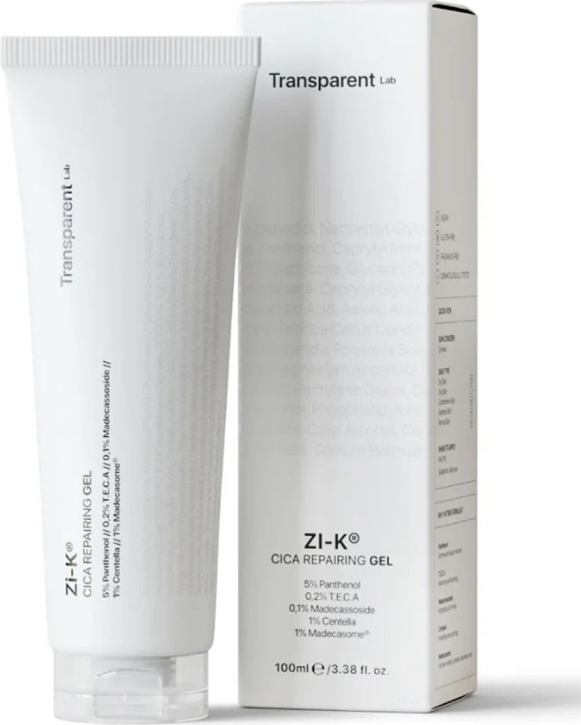 Transparent Lab ZI-K Cica Repairing Gel 100 ml - Regenerierendes Gel mit Centella Asiatica