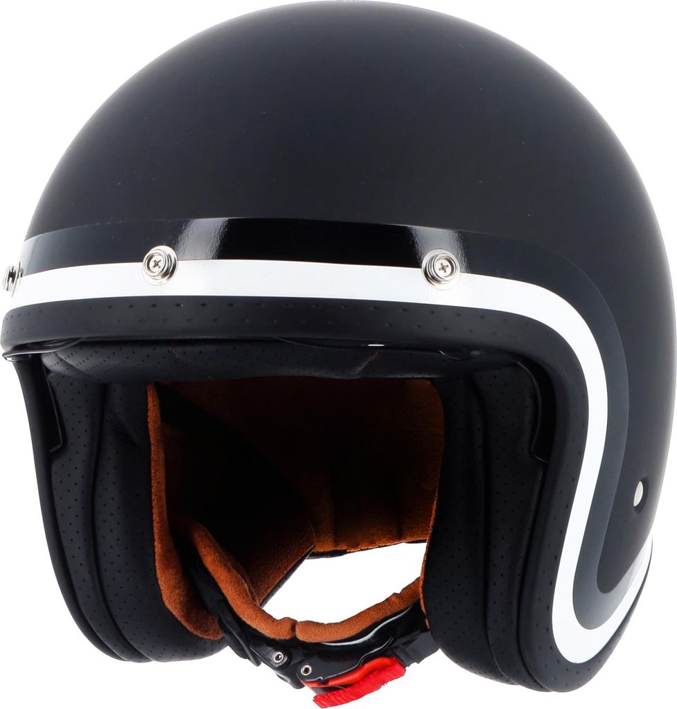 Von Dutch X Helstons Long Way Jethelm, schwarz/weiß, S