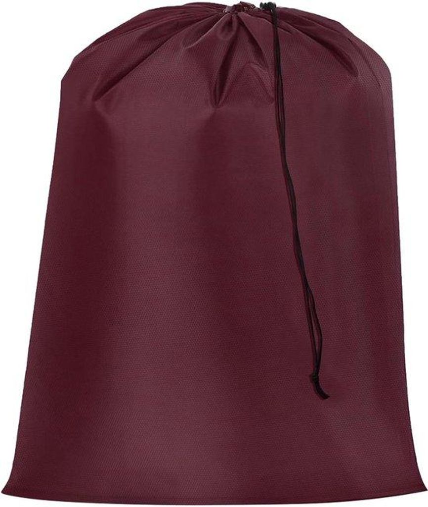 Grote Waszak mit Schlauchverschluss, 71 x 101 cm - Ideal für Studentenwohnungen, Camping und Reisen - Bordeauxrot
