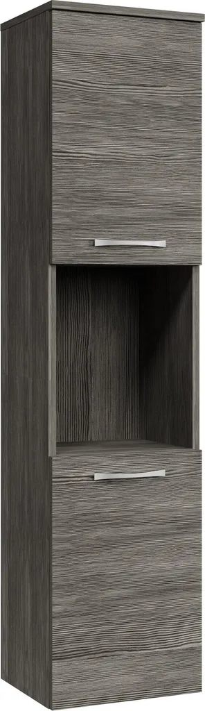 Mobiletto Bagno Montreal 30x30x131 cm Rovere Grigio | Arredo Salvaspazio