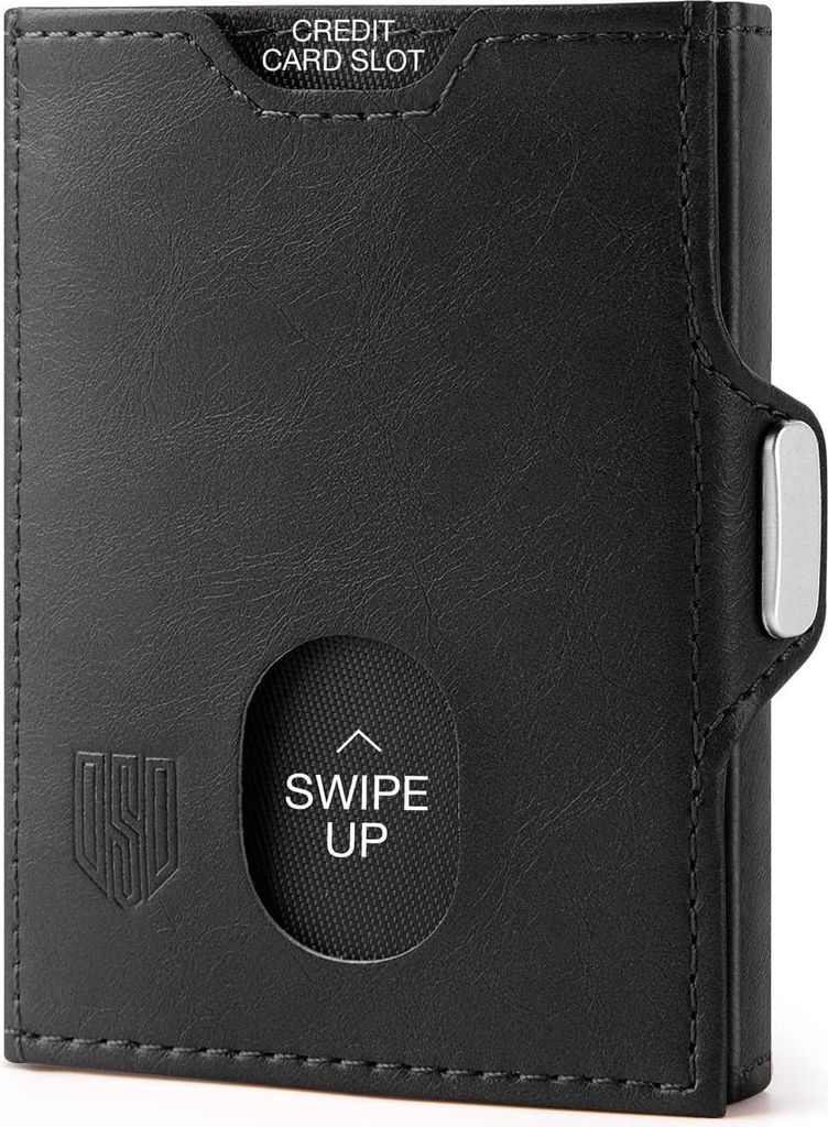 Pánská peněženka RFID slim peněženka kapsa na mince černá Obrázek produktu 