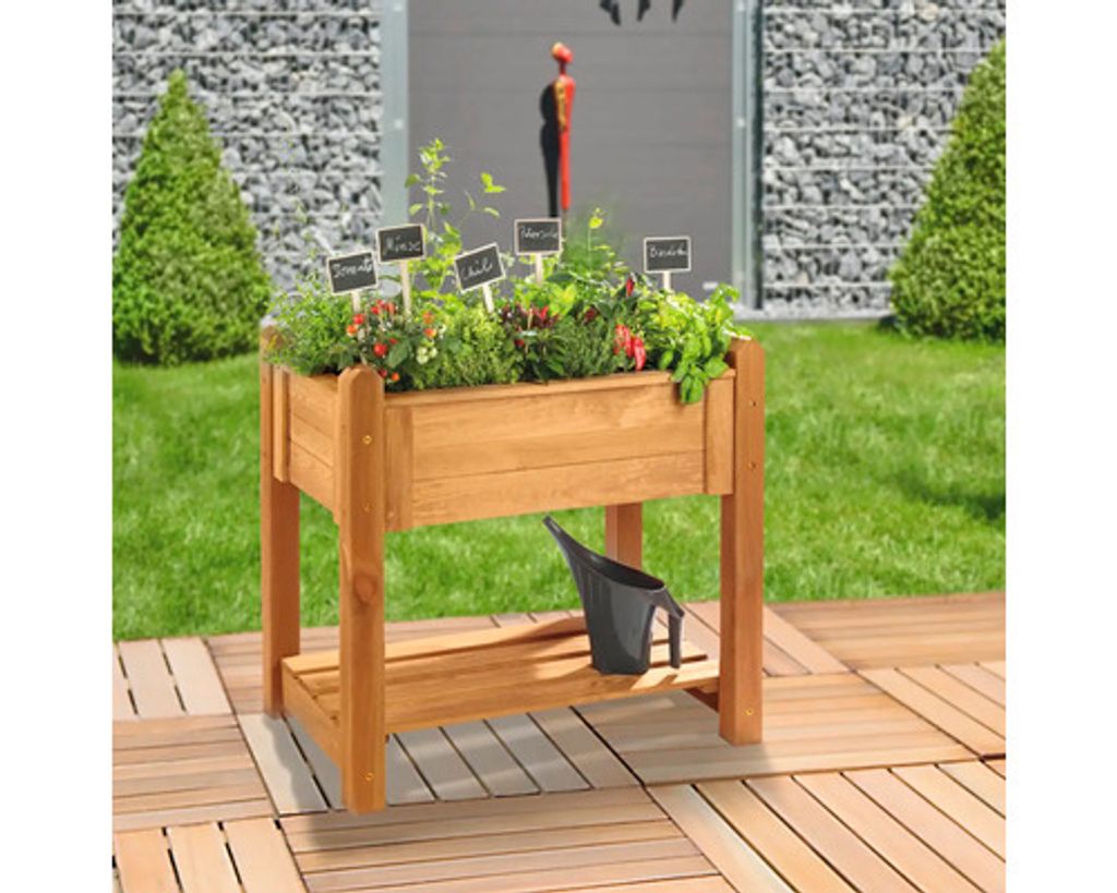 Hochbeet auf Stelzen Basic 90x60x85 cm honig