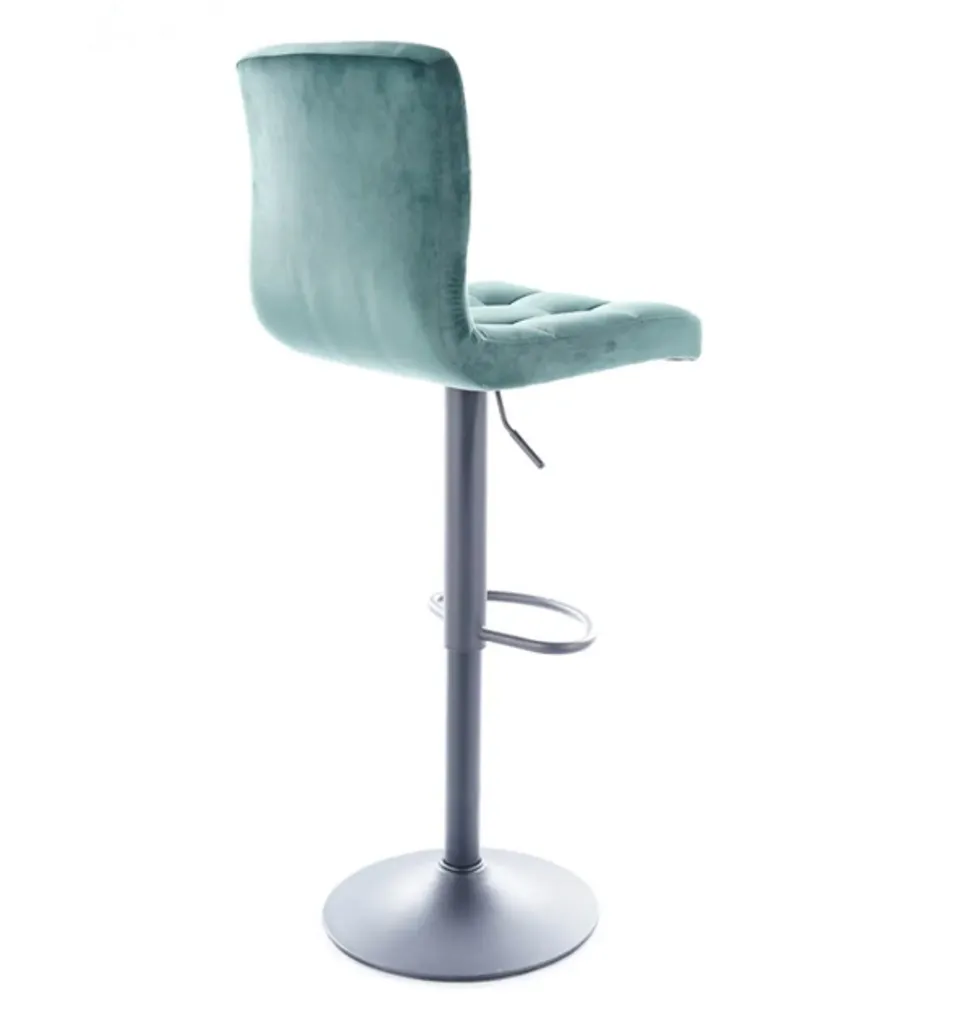 Sedia da Bar LEONORA Verde e Nero - Sgabello Elegante per Cucina - 6