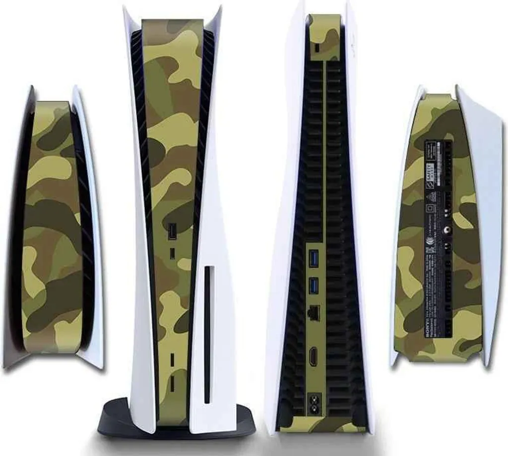 Skin PS5 Camo Verde Marrone - Adesivi Protettivi PlayStation 5 Premium