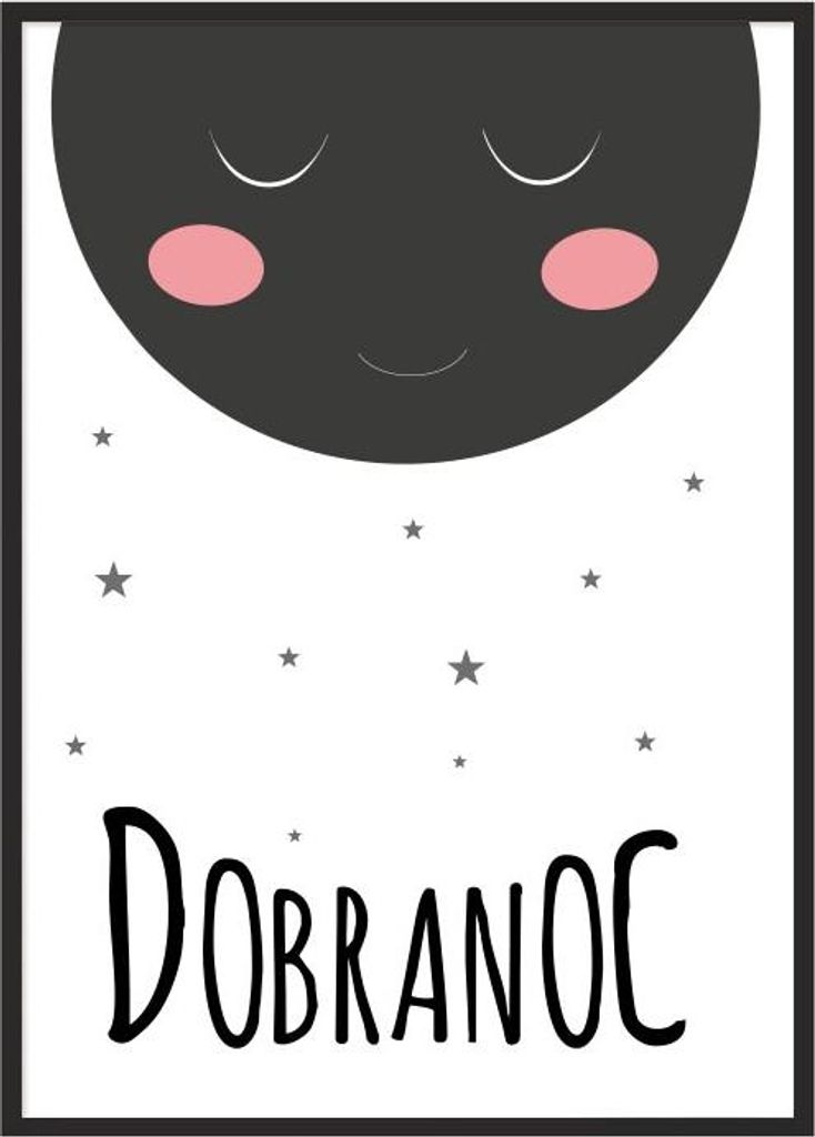 Bildplakat im Rahmen A4 cm Gute Nacht PD105