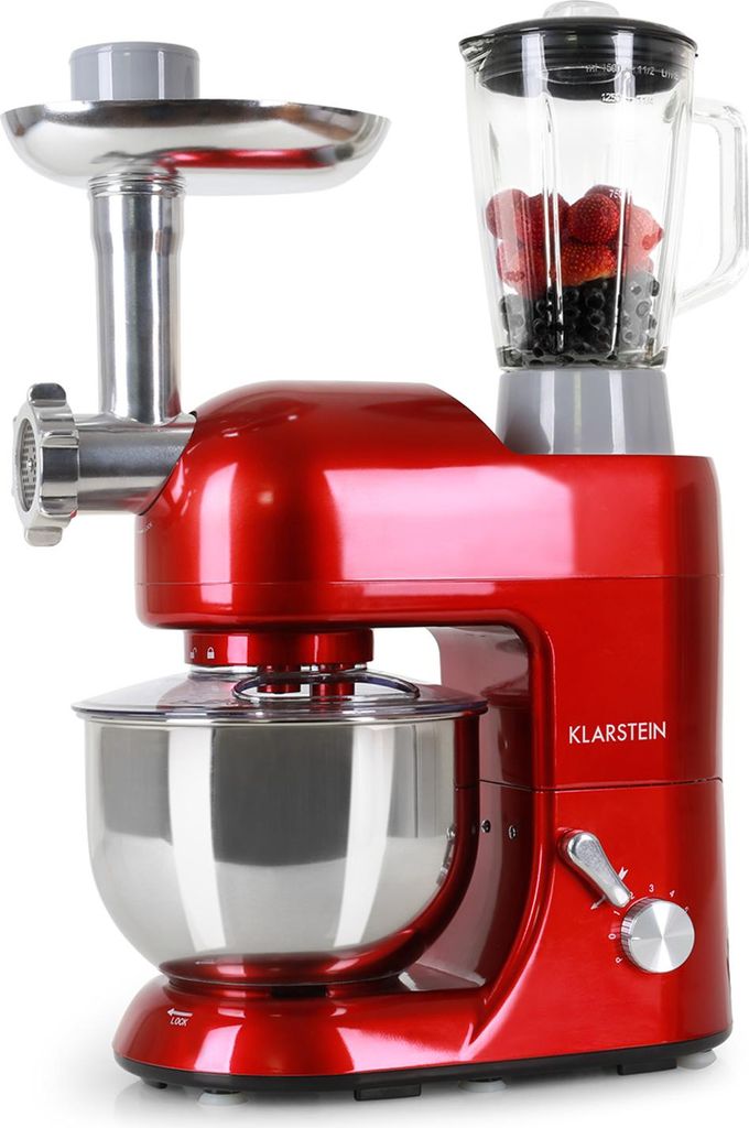 Lucia Küchenmaschine 3-in-1 1800 W / 2,7 PS 5 Ltr Edelstahl Produktbild 