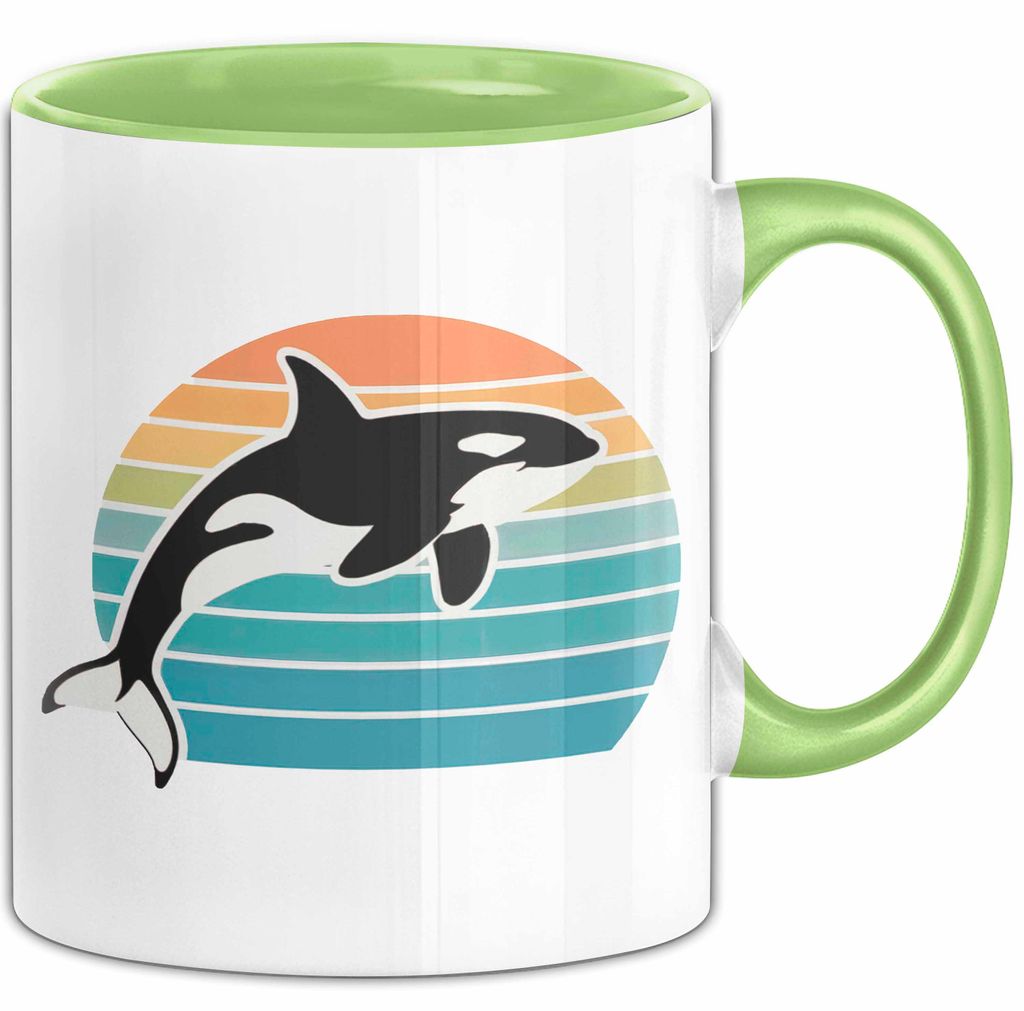 Wal Tier Tasse Geschenk Lustige Geschenkidee Spruch (Grün)