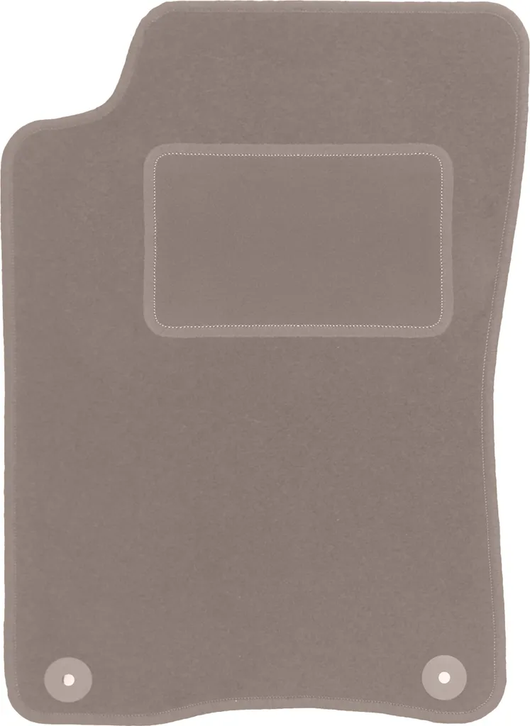 Tappetino conducente in velluto beige compatibile con Audi 80 B4 (1991-1996, berlina, station wagon, Avant) – con fissaggi – su misura