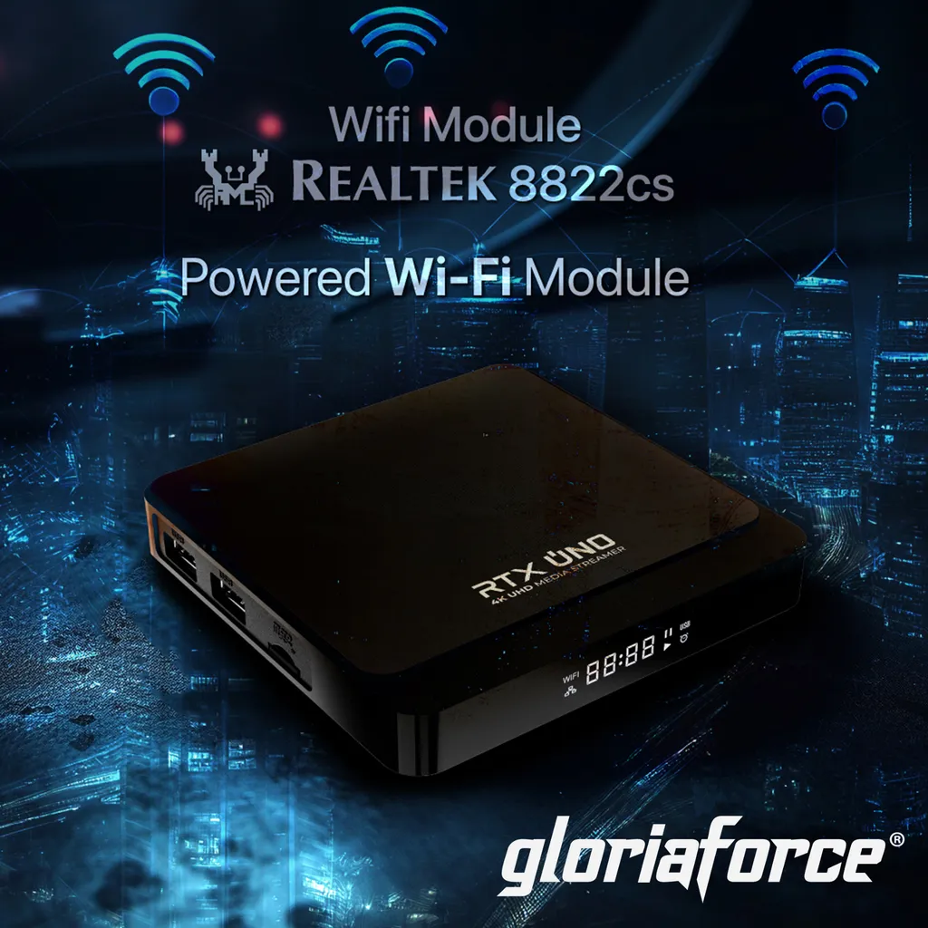 Box TV 4K GloriaForce RTX Uno pour Streaming Fluide Android 11 et Bluetooth - 11