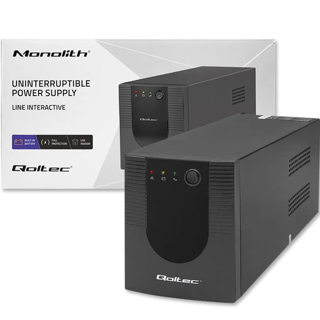 Alimentation Sans Interruption UPS 1.5 kVA 900W Qoltec Line-Interactive - 4