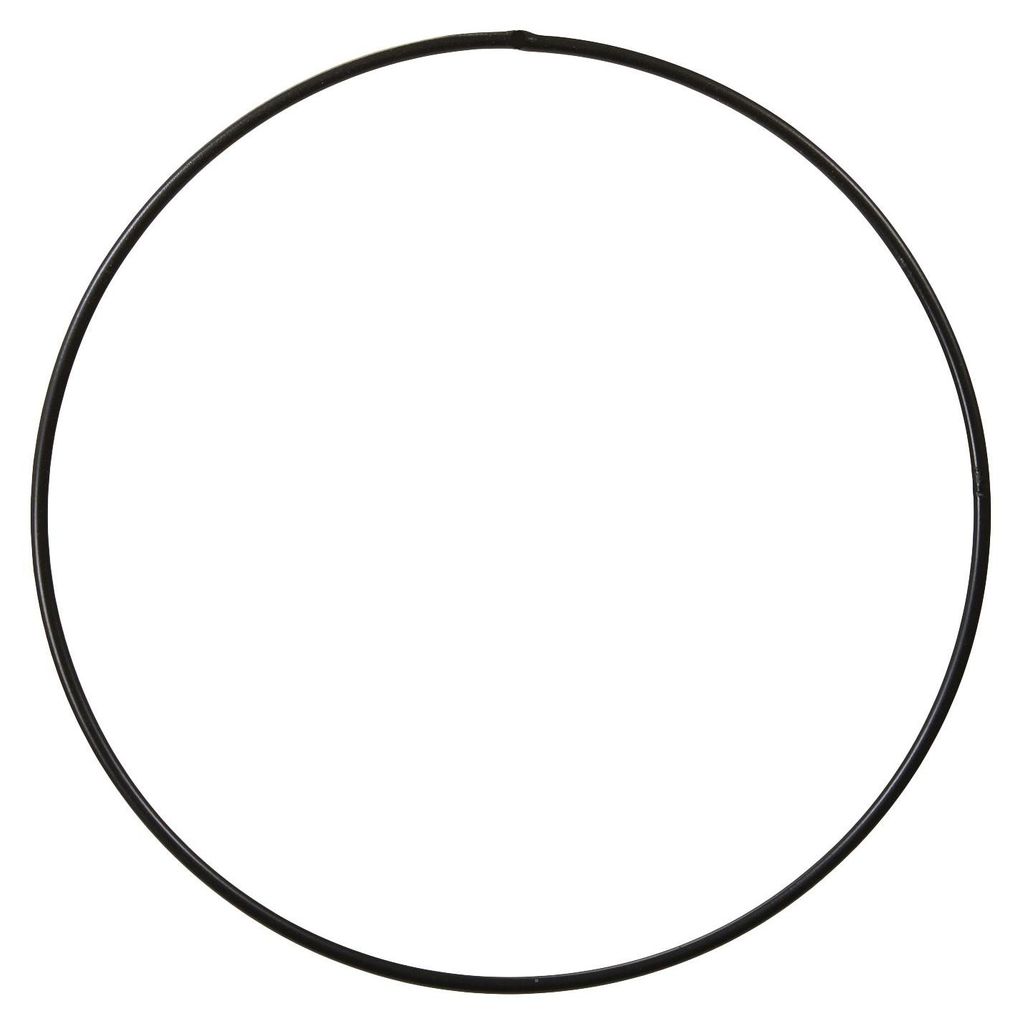 Metallring 30cm schwarz Draht Ø4mm Metallreifen Drahtring Produktbild 