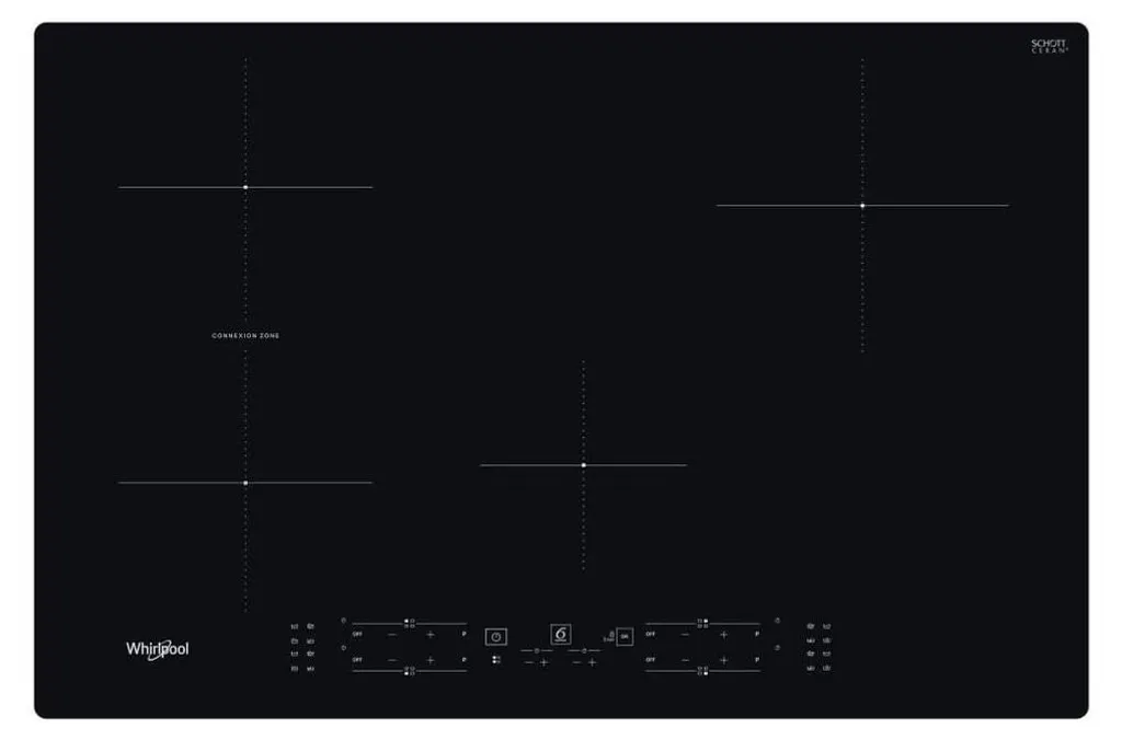Table de Cuisson Induction 77cm Whirlpool WB B4877 NE Vitrocéramique Noir
