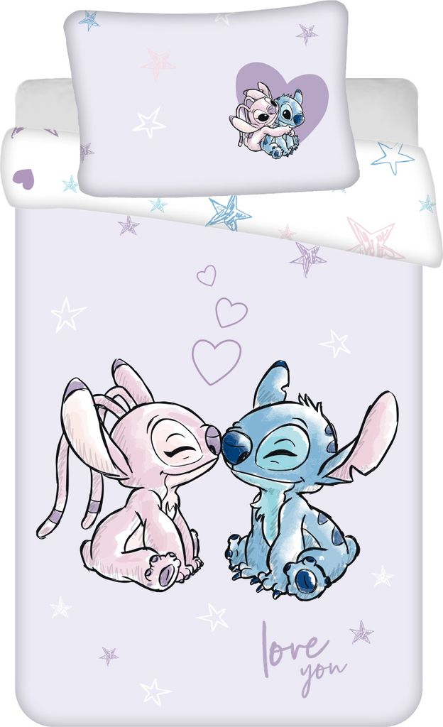 JERRY FABRICS Obliečky do postieľky Lilo and Stitch Fialové Obrázok produktu 1