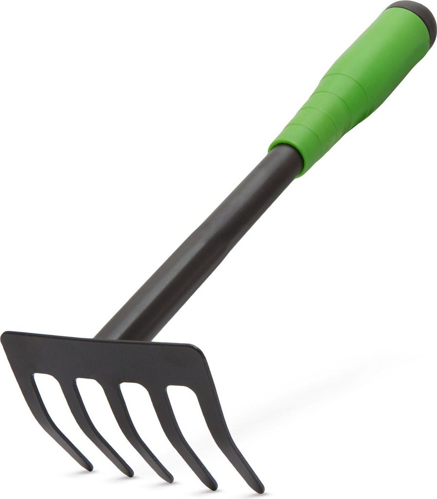 Handrechen Gartengeräte – Handrechen / Handrechen – 83 mm breit, 310 mm lang – Stahlkopf – Rutschfester Kunststoffgriff – Für Gartenarb...