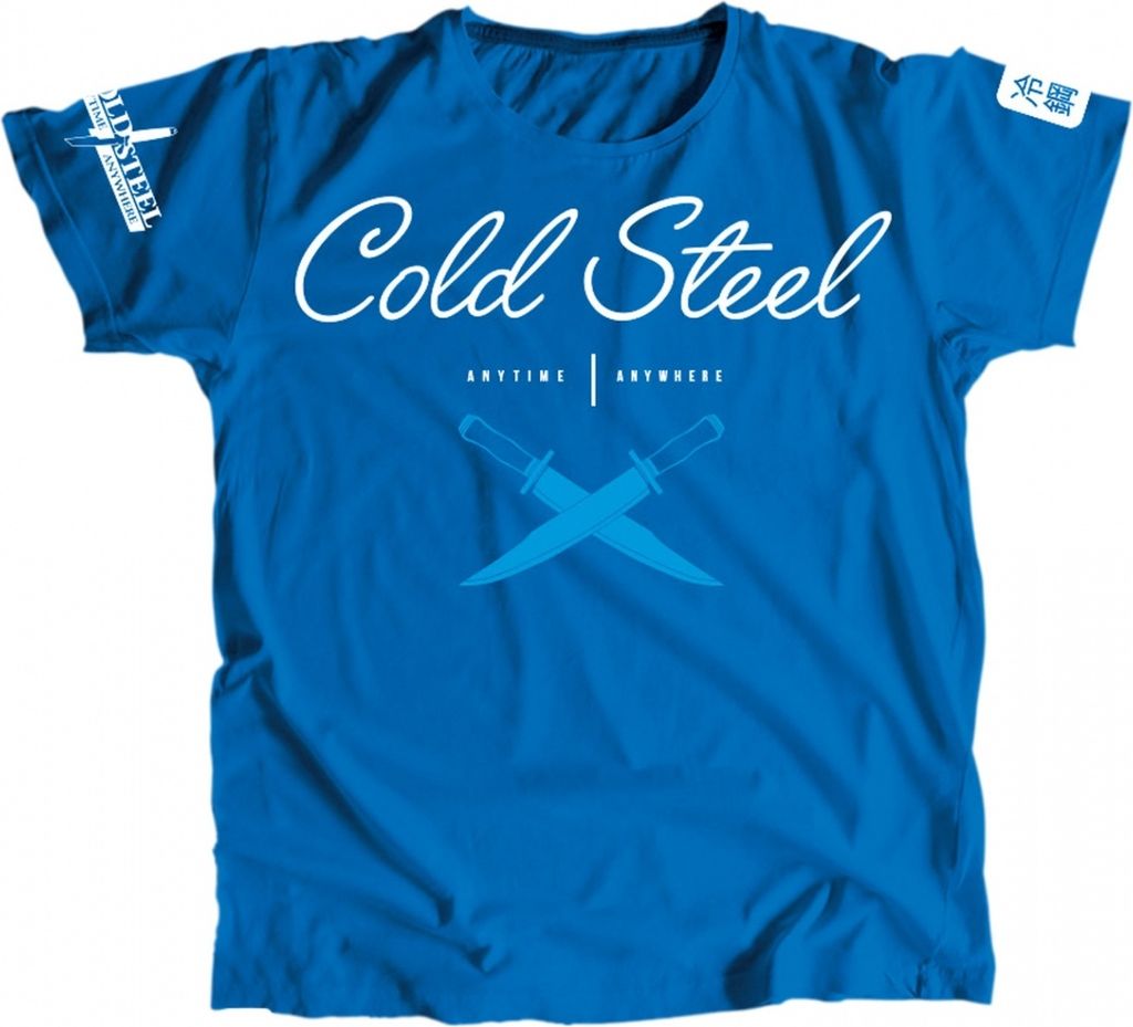 Cold Steel Cross Guard Girlie-Shirt, Blau : S Größe: S