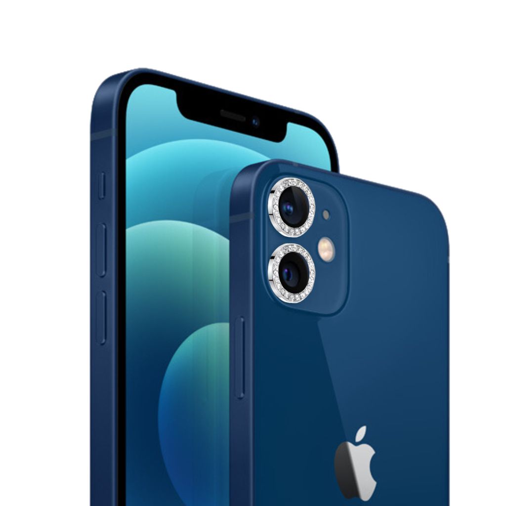 Kamera Linsenschutz Rine in silber passend zu iPhone 11/iPhone 12/iPhone 12 Mini