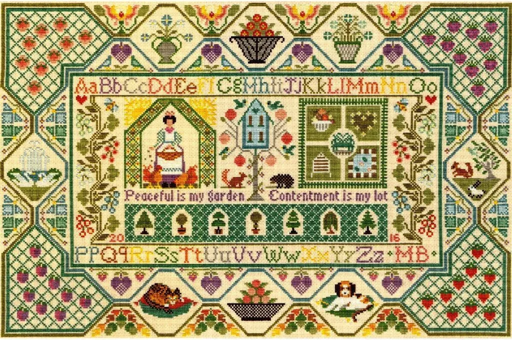 Bothy Threads Jardin Paisible XS11 - Kit Point de Croix Compté 51x34cm