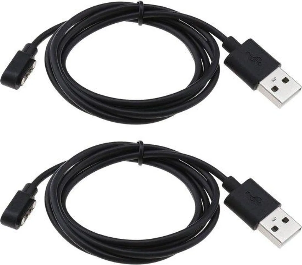 Câble de recharge magnétique de rechange noir - Connecteur USB robuste