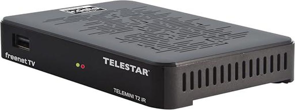 TELESTAR TELEMINI T2 IR – DVB-T2 & DVB-C Receiver (Kombo-Receiver für DVB-T2 & Kabelempfang, versteckte Installation möglich, inkl. 3 Monate fr...