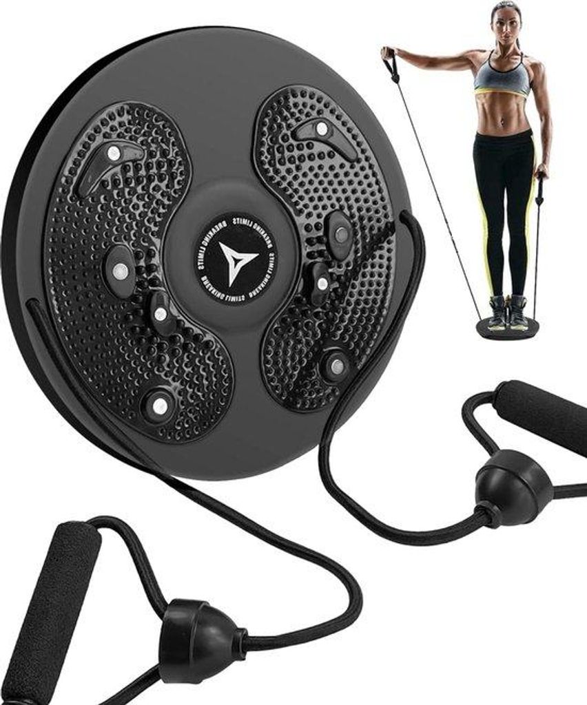 Gleichgewichtsboard Twist Waist Disc - Bauch, Beine, Hüften - Handgriffe - Trainingsgerät für zu Hause