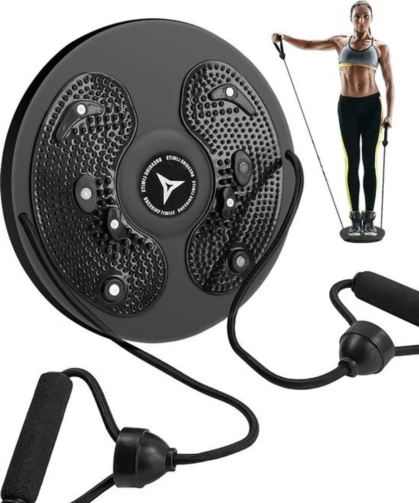 Brûlez les graisses abdominales sans impact avec ce Twist Disc à poignées