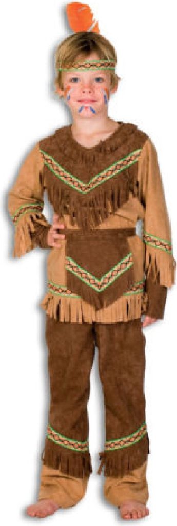 L3100830-116 braun Kinder Krieger Kostüm Anzug Gr.116