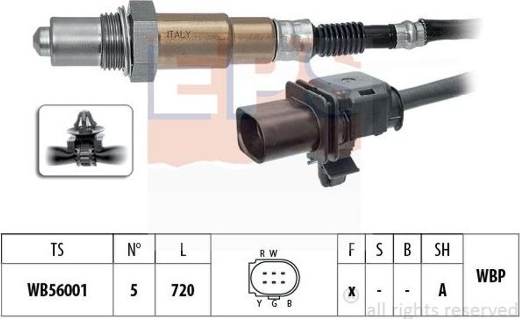 EPS 1.998.424 Lambdasonde OE 393512A650 kompatibel mit Accent, i40