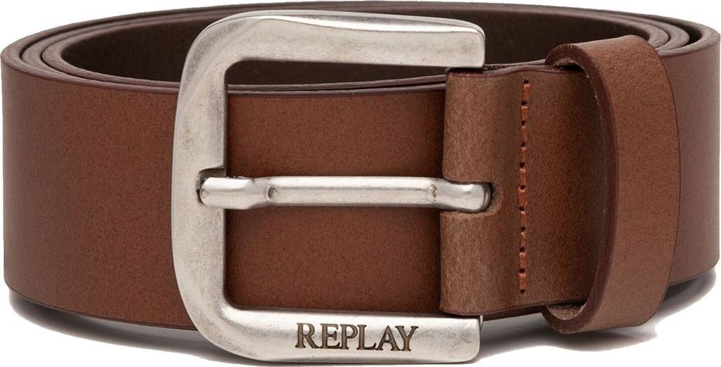 REPLAY Leder Gürtel Belt W100 Tan braun