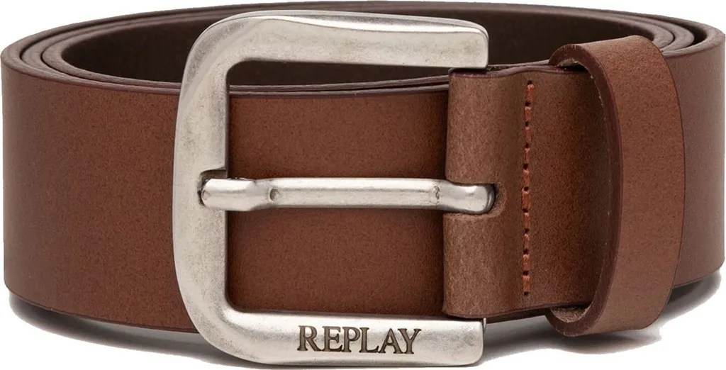 REPLAY Pelle cintura Belt W110 Tan marrone