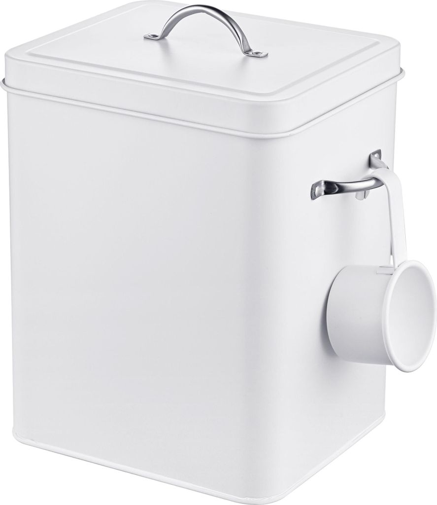 Relaxdays Contenitore per detersivo 6 L, metallo, barattolo Immagine del prodotto 