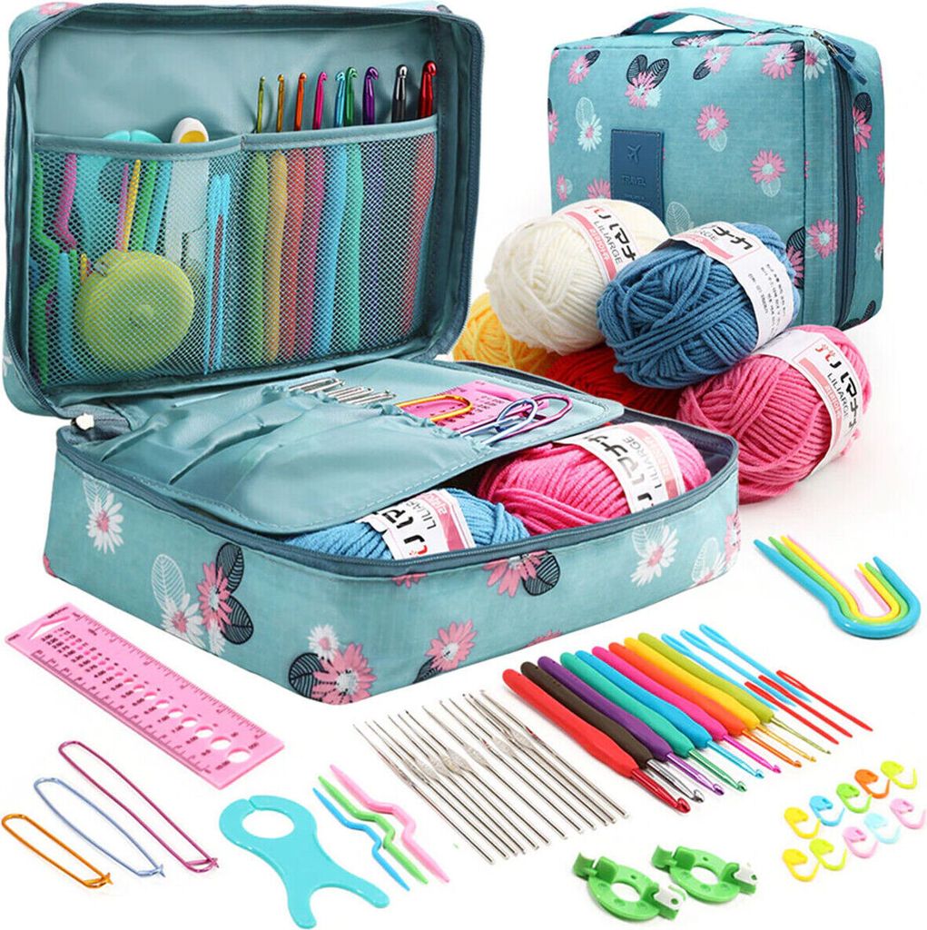 Häkelnadel Set, Ergonomisch Häckelnadelnset 59 Stück Produktbild