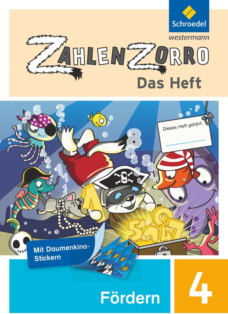 Zahlenzorro - Das Heft. Förderheft 4 Produktbild 