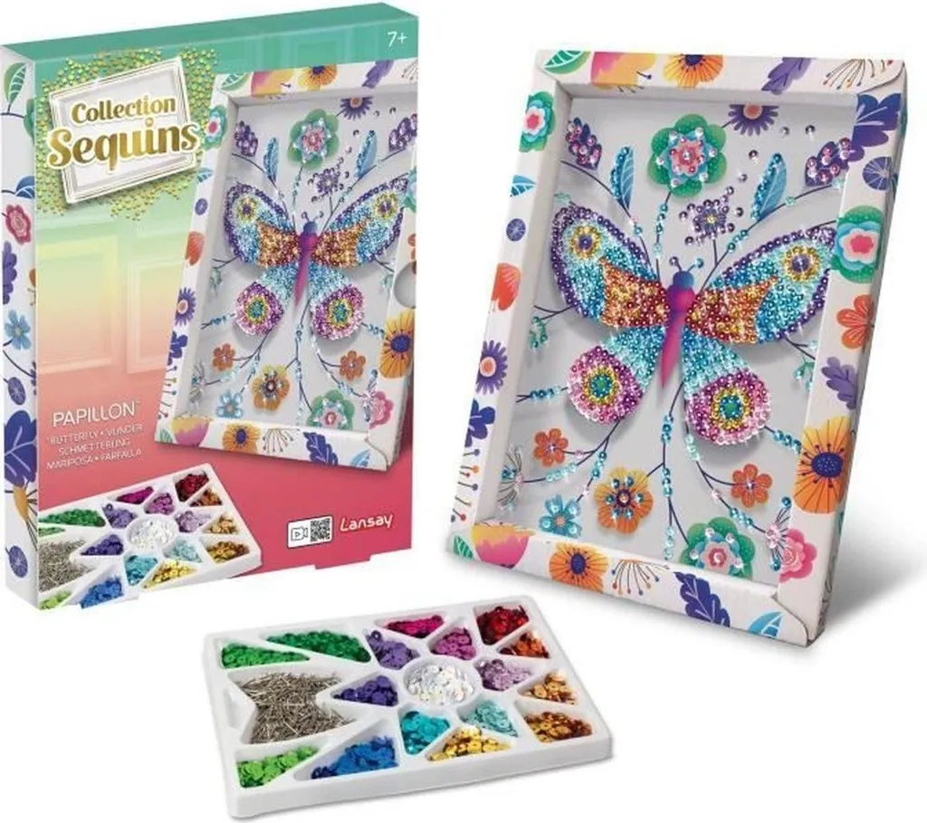 Lansay - Farfalla artistica in paillettes