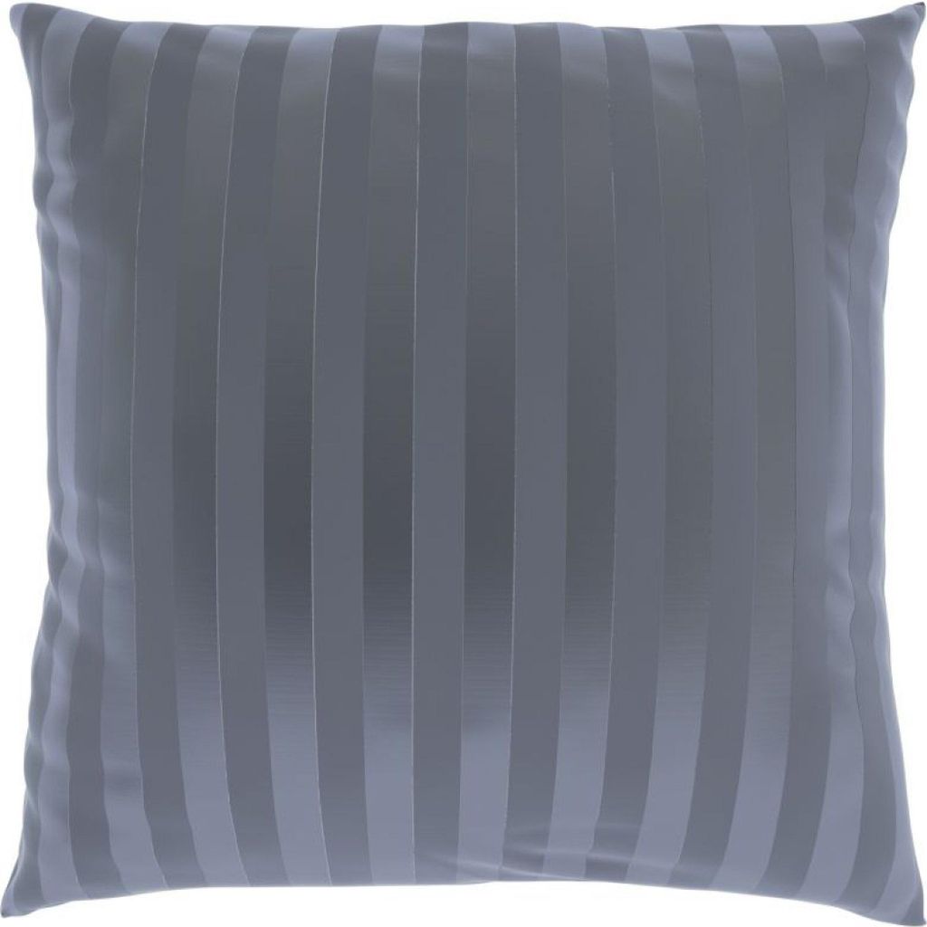 Satin-Kissenbezug mit Streifen DARK GREY