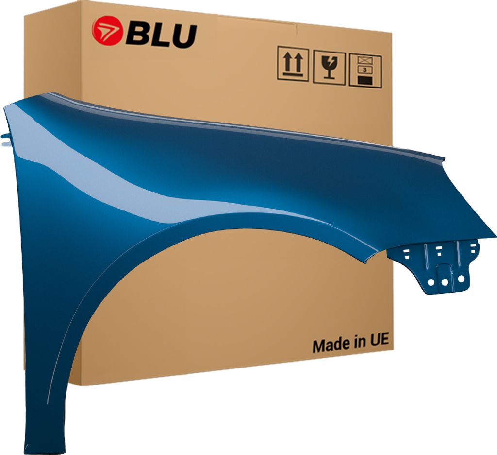 BLU Kotflügel Passend für VW Volkswagen GOLF V 5 SCHRÄGHECK LC5G Rechts Blau CoastalBlau | 2003-2009 | Vorderseite Vorne | Lackiert | Einbaufertig