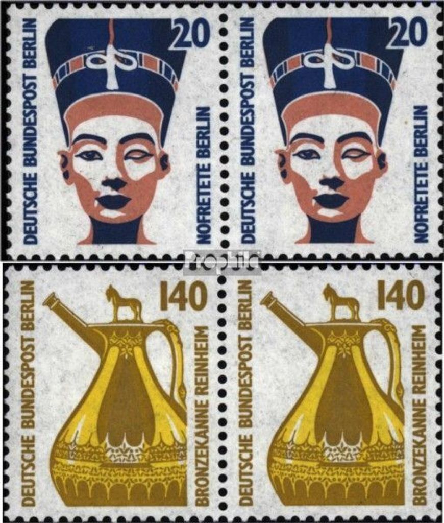 Briefmarken Berlin (West) 1989 Mi 831wP-832wP waagerechtes Paar (kompl.Ausg.) postfrisch Sehenswürdigkeiten
