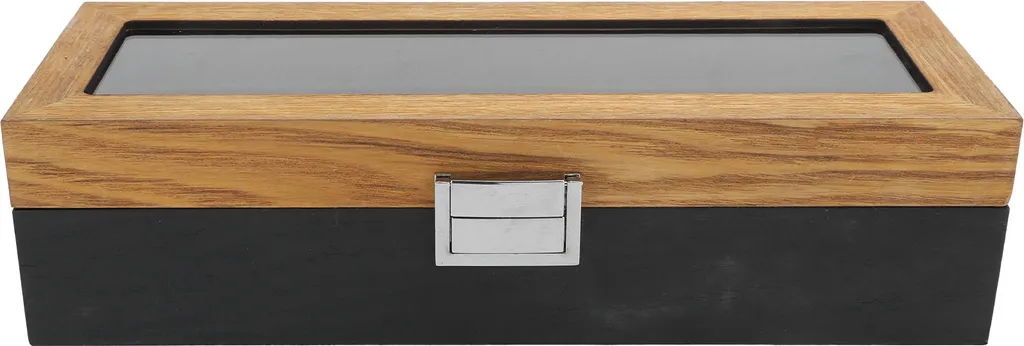 Scatola Porta Orologi 6 Posti in Legno Massiccio Vintage | Espositore