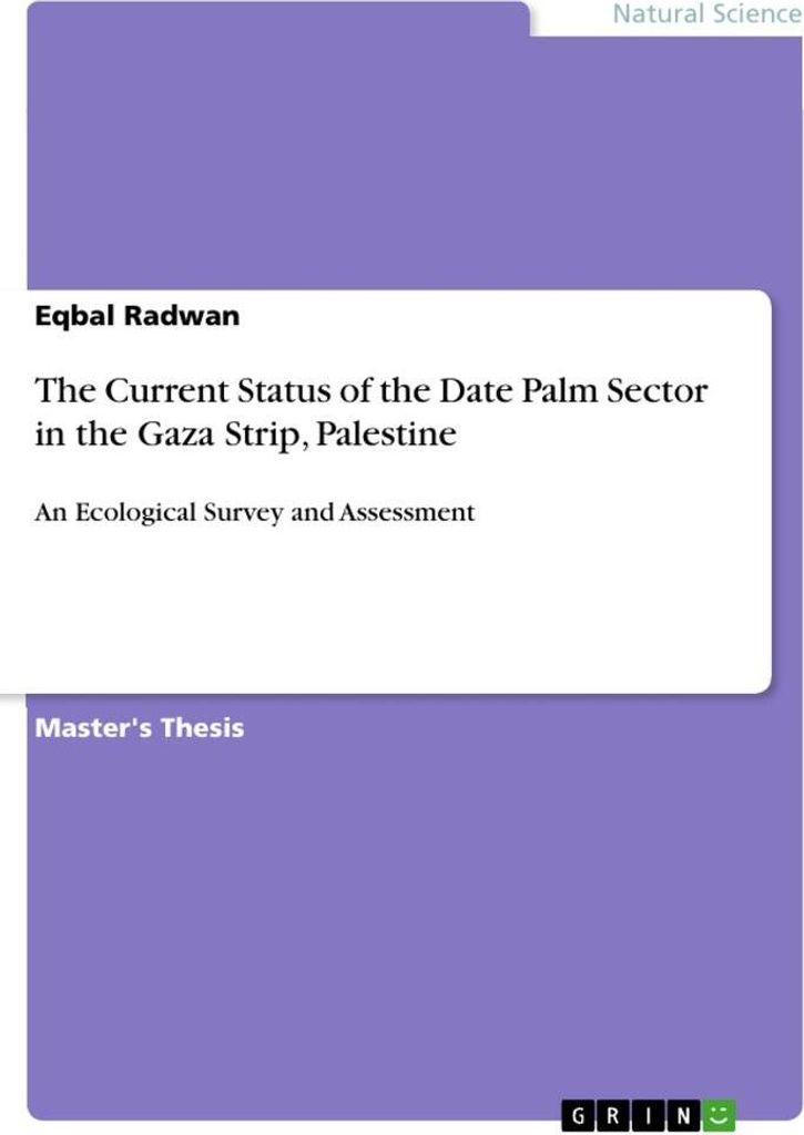The Current Status of the Date Palm Sector in the Gaza Strip, Palestine