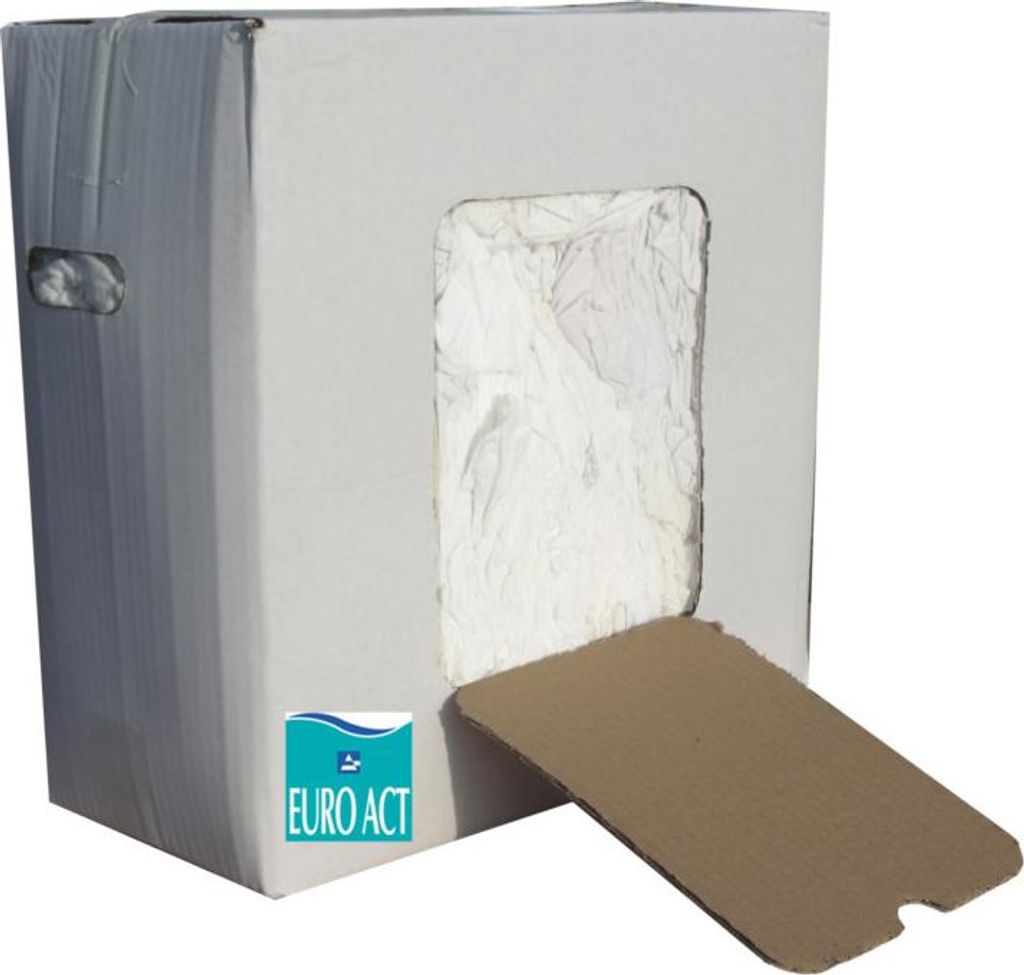 10 Kg Karton mit weißen Tüchern CRISTAL HYGIENE - ETC0041