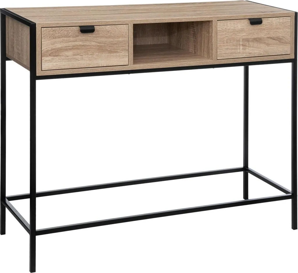 Consolle Aliaj Nera 5 Five Simply Smart: Stile Industrial 2 Cassetti