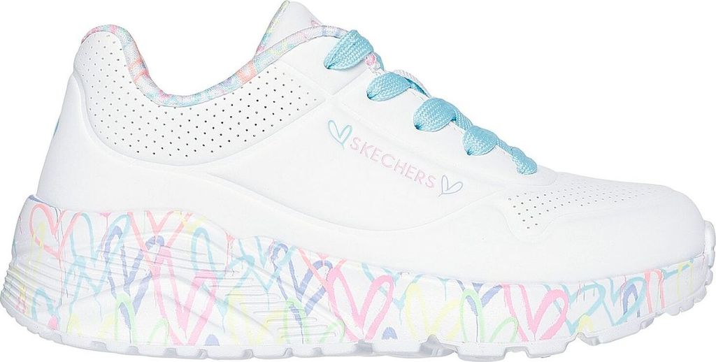 Skechers Uno Lite Lovely Luv Weiß WPTQ Größe EU 39 Produktbild 