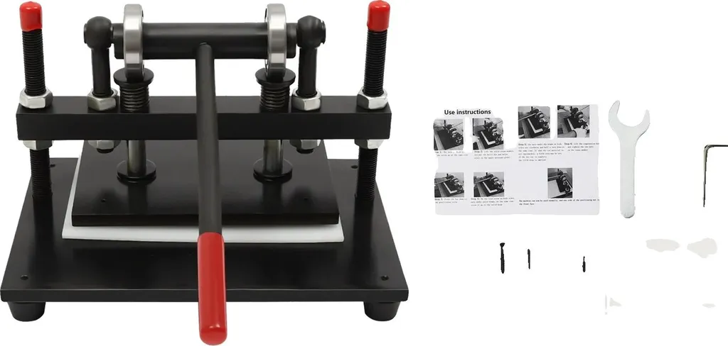 Machine à découper pour ateliers créatifs, hauteur ajustable, Noir