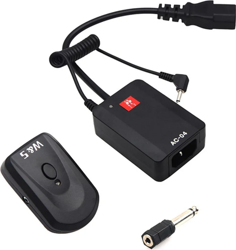 Kit Trasmettitore e Ricevitore Wireless Flash 4 Canali Jack 6.35mm - 2