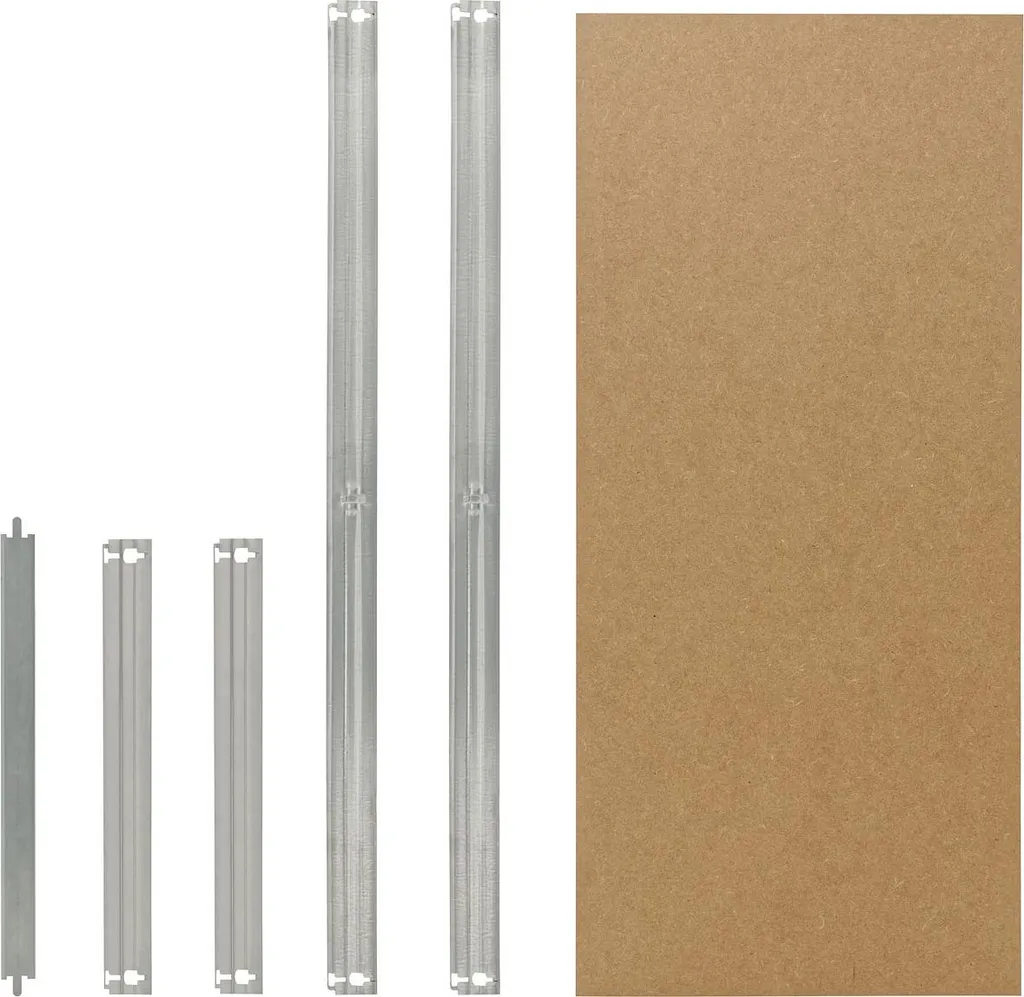 Set de Tablettes 75x40 cm Galvanisées Haute Résistance shelfplaza HOME