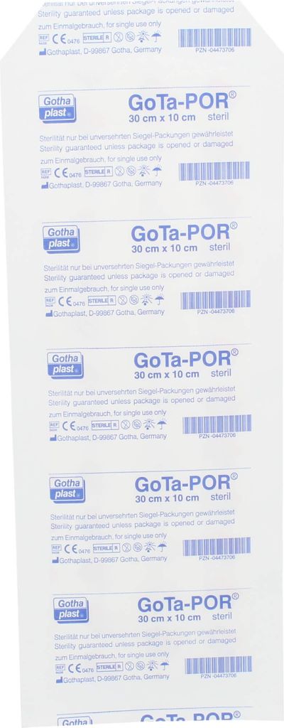GoTa-POR Wundpflaster steril 300mmx100mm, 1 St PFL