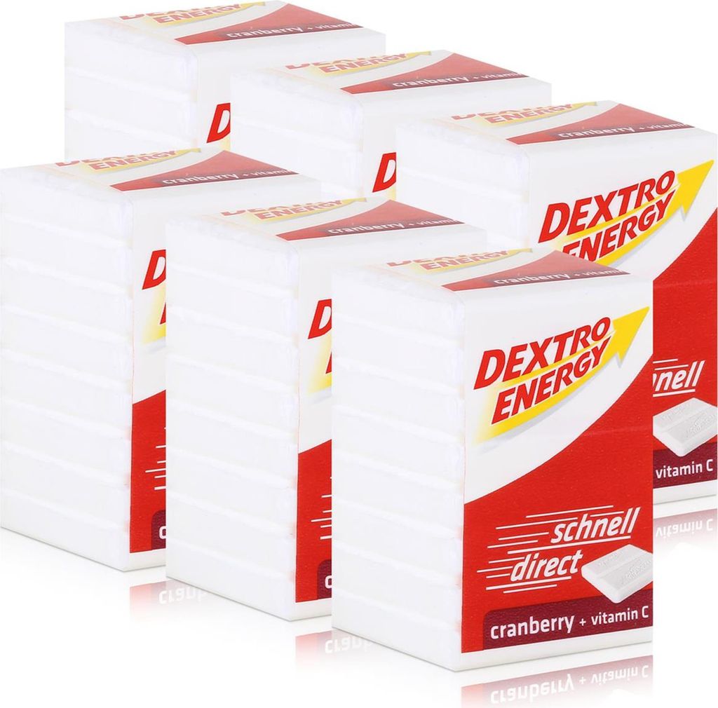 Dextro Energy Traubenzucker Cranberry 46g (6er Pack)
