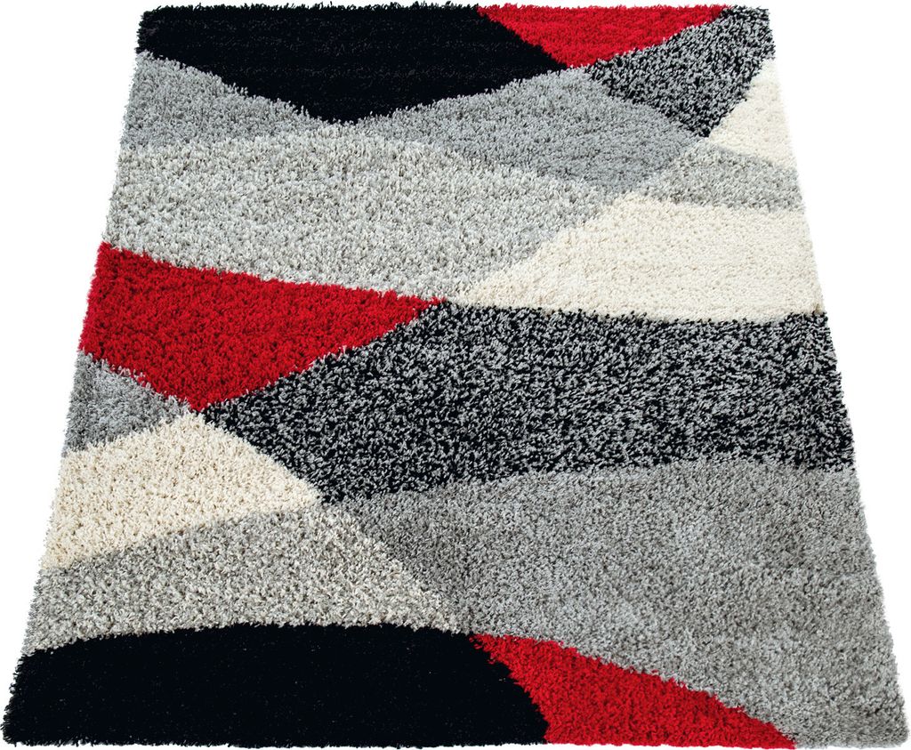 Shaggy Teppich Hochflor Langflor Weich Geometrisch Produktbild 5
