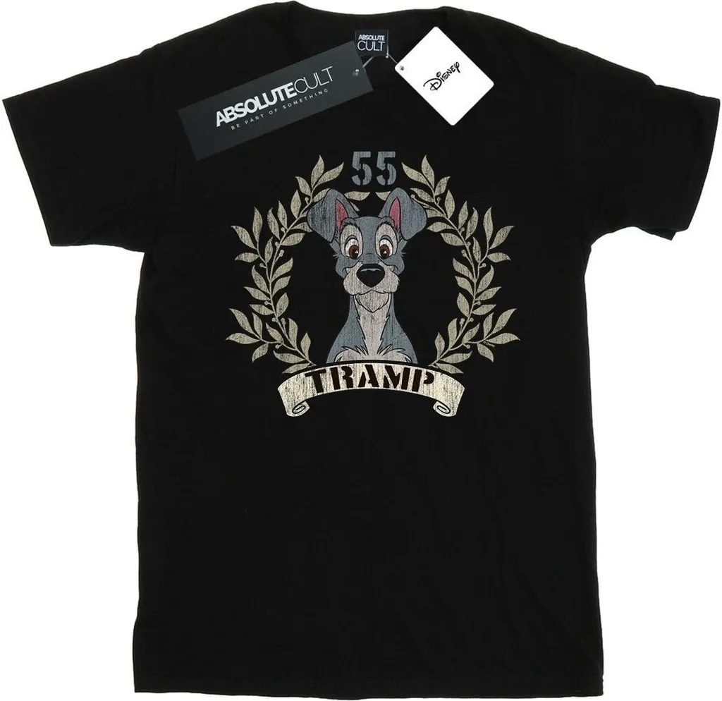T-shirt Femme Disney La Belle et le Clochard Noir Taille S en Coton